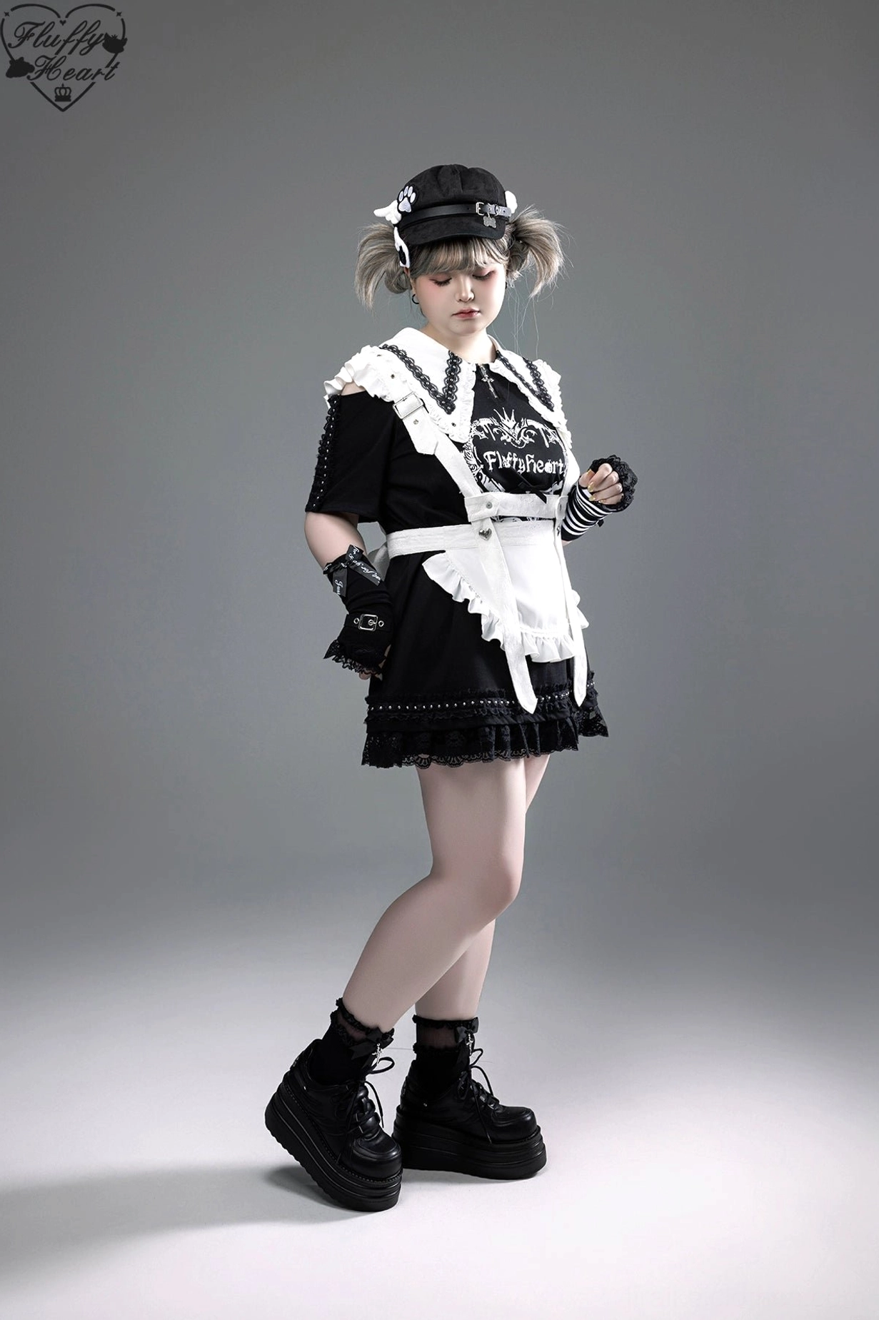 Jirai Kei T-shirt dress care instructions showing hand washing gentle cycle and air drying maintenance recommendations