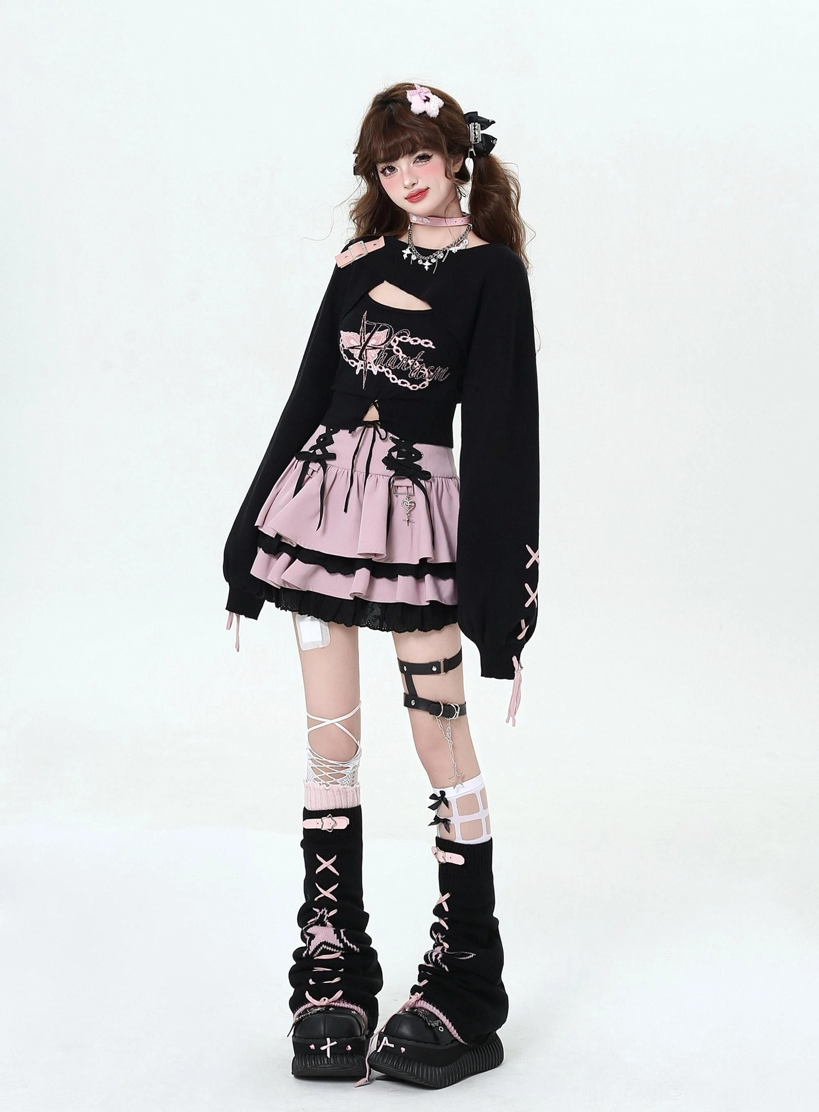 Jirai Kei two-piece knit set care instructions hand wash cold water rabbit wool maintenance
