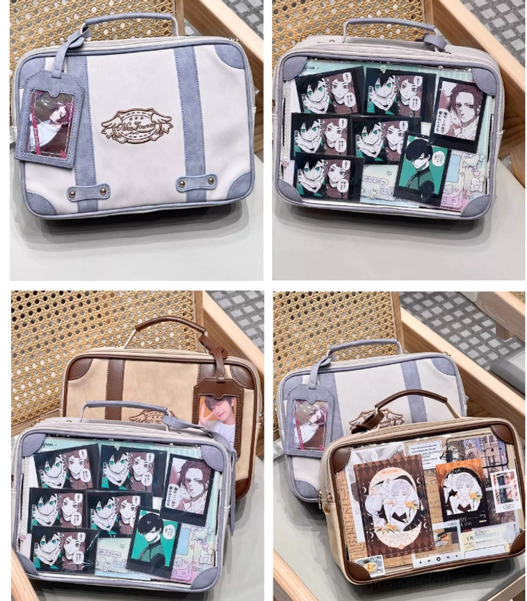 Jirai kei vintage square itabag care maintenance instructions acrylic panel leather conditioning collectible preservation guide