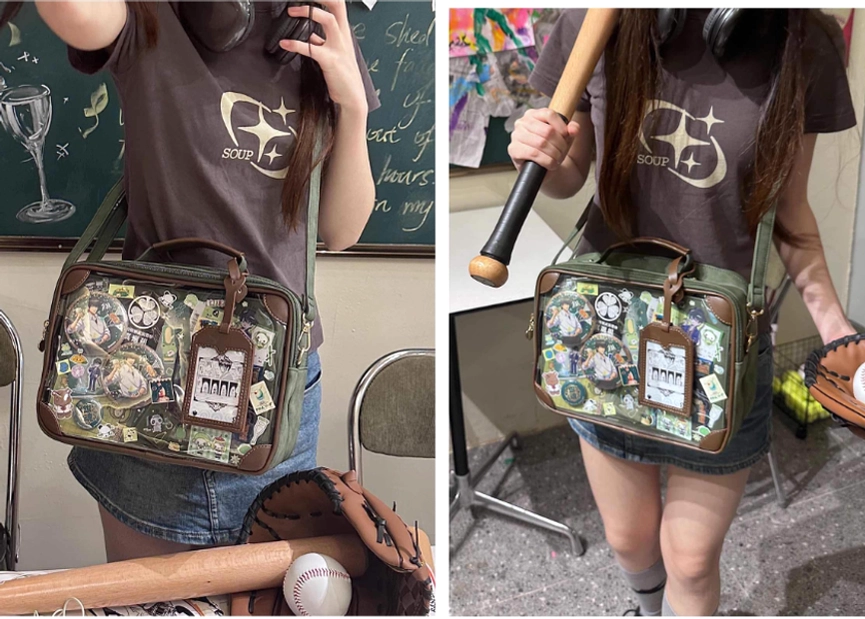 Jirai kei vintage square itabag seasonal versatility spring summer styling aesthetic photography documentation fandom lifestyle