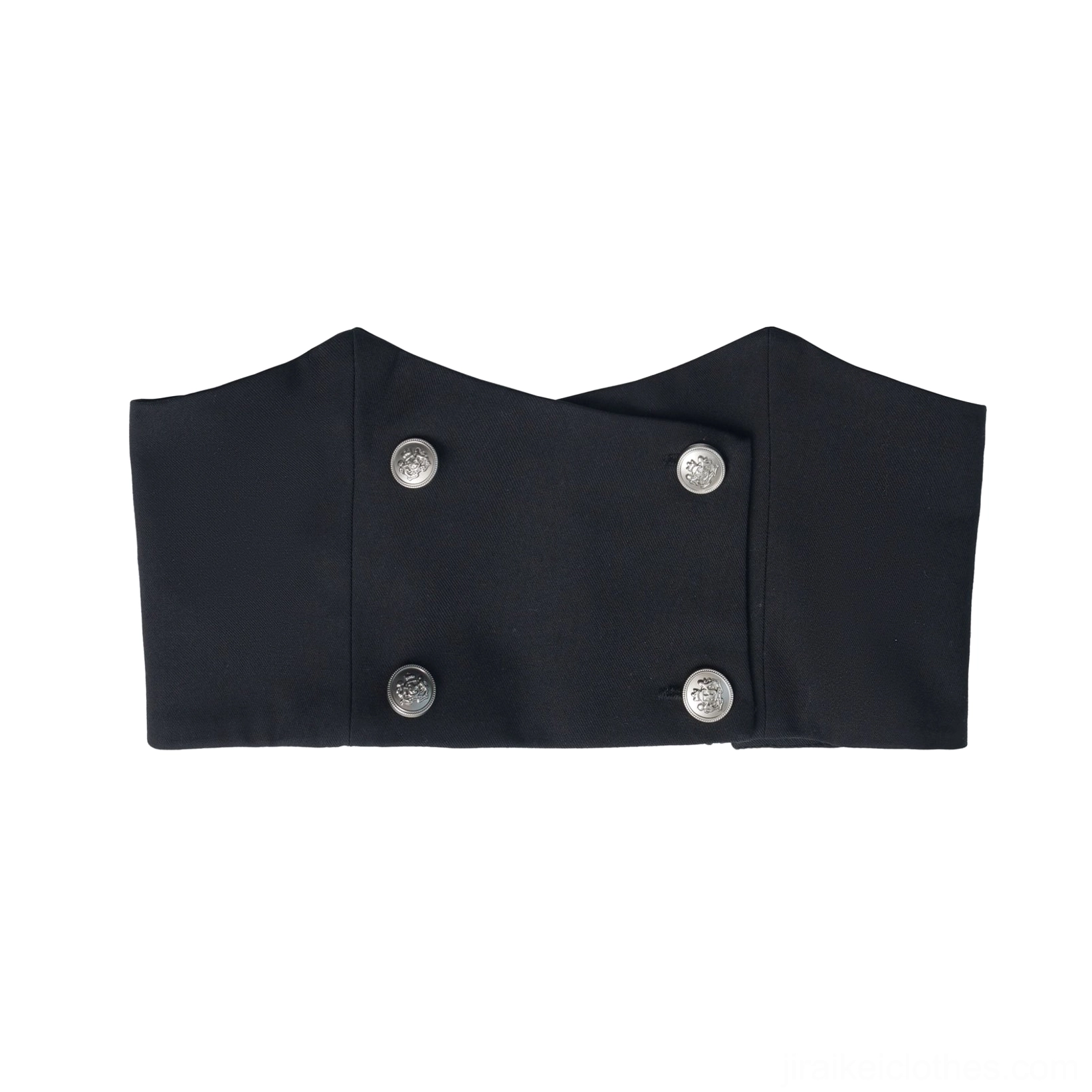 Jirai Kei waist cincher corset accessory structured gothic design with cross motif and chain embellishment