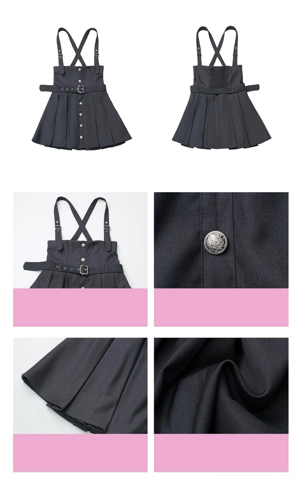 JK school uniform care instructions showing washing machine settings, drying methods, ironing temperature, and maintenance tips for long-lasting wear