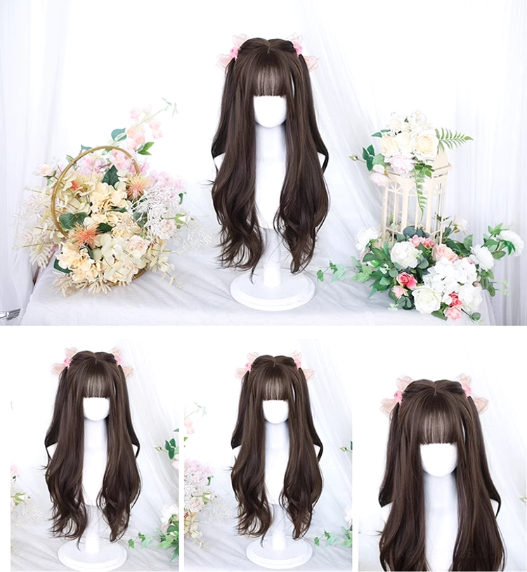 Long Jirai Kei wig with straight bangs fashion styling inspiration photo shoot content creation