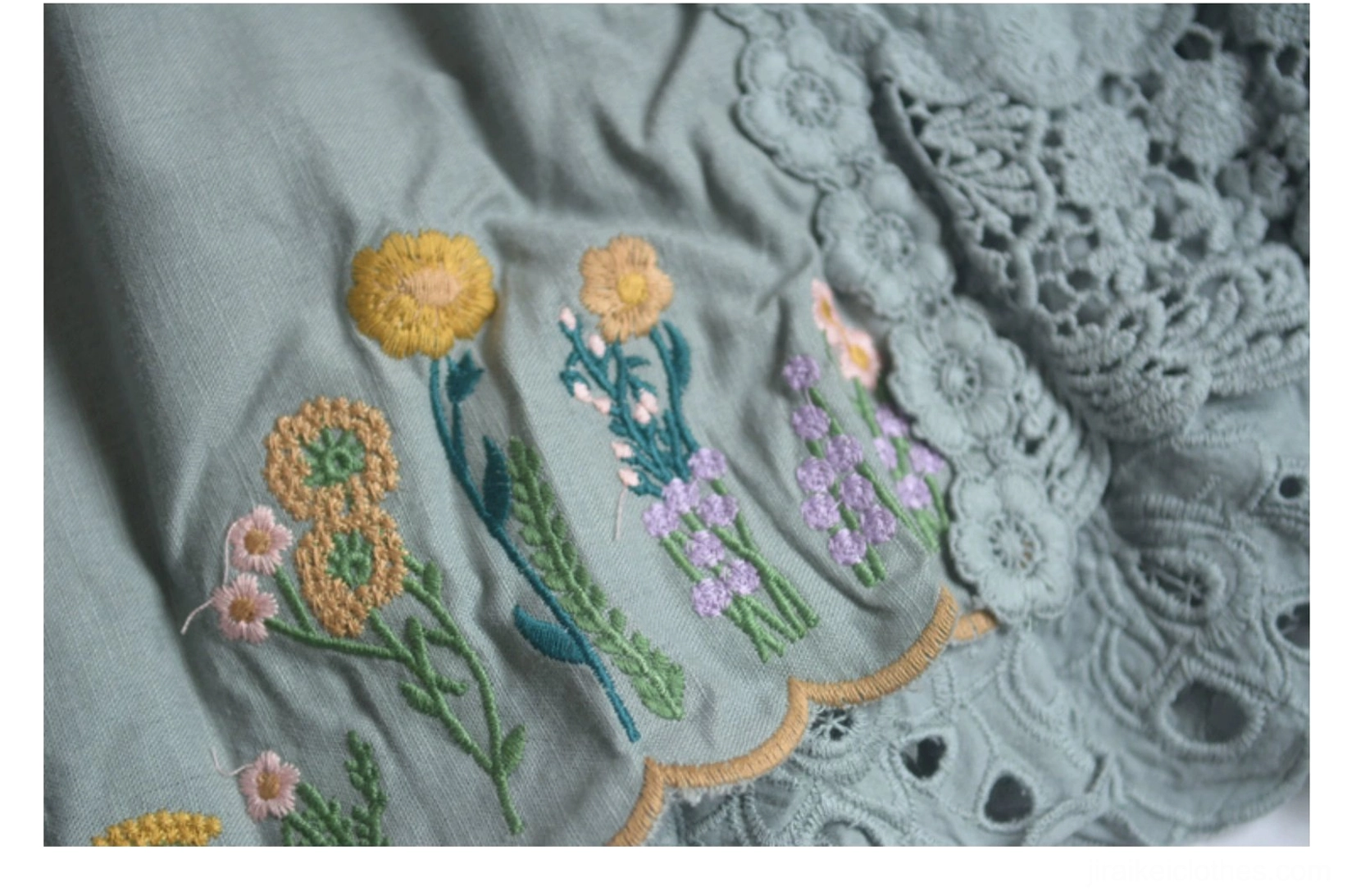 Mori style embroidered linen skirt authentic forest aesthetic philosophy sustainable fashion movement