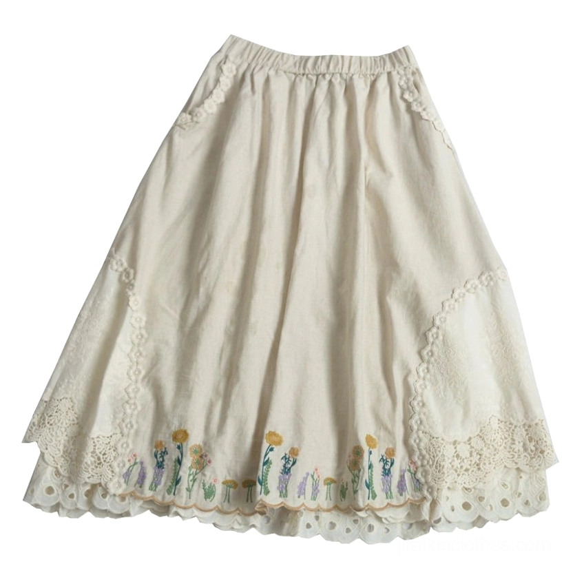 Mori style embroidered skirt size guide fitting recommendations comfortable styling advice
