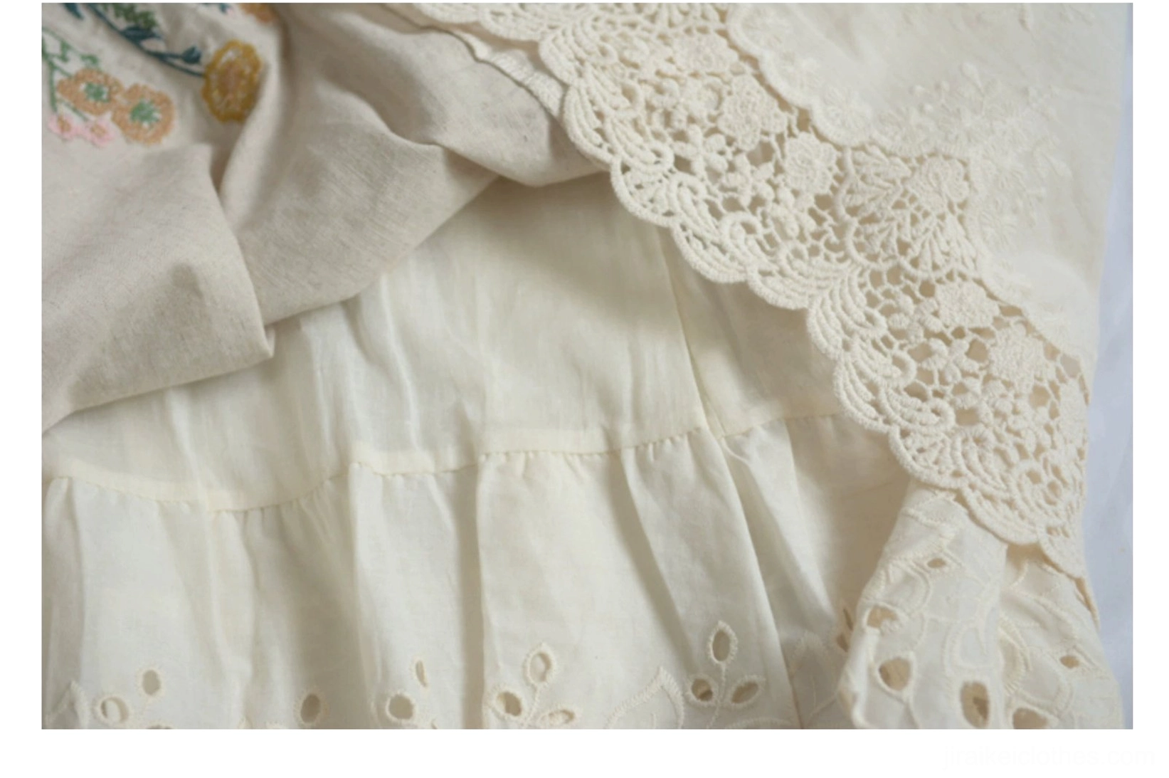 Mori kei forest fashion embroidered linen skirt care instructions maintenance longevity tips