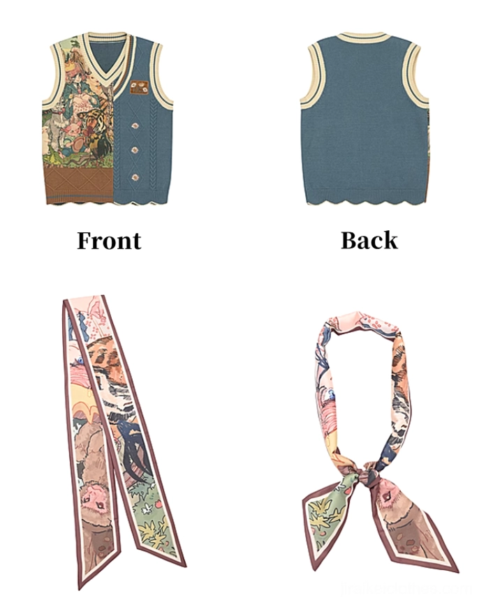 Mori kei outfit layering guide showing how to wear components separately or together for versatile styling