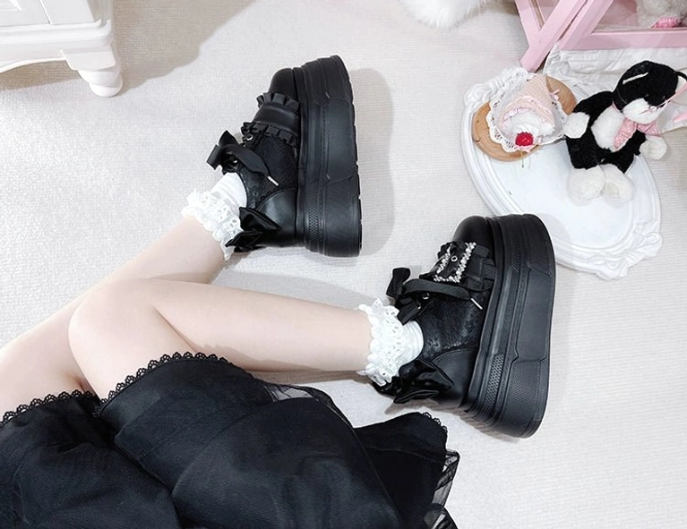 Ryousangata platform shoes front platform 2.0 inch 5 centimeter back heel 2.8 inch 7 centimeter