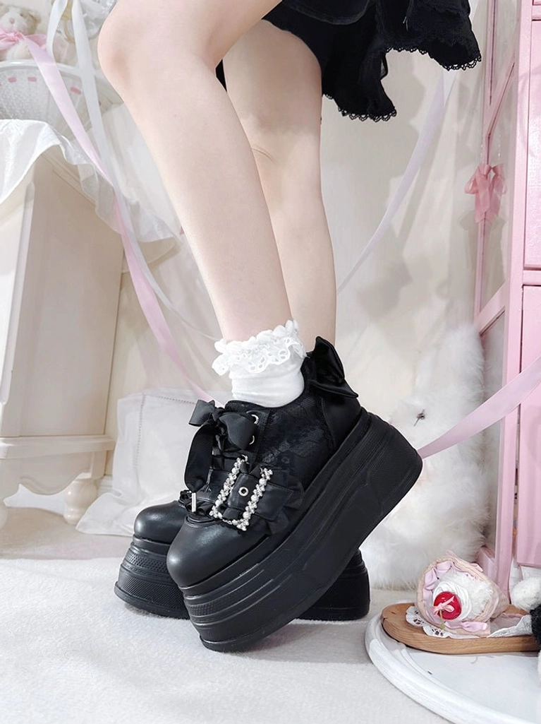 Ryousangata Jirai Kei platform shoes middle layer height 0.4 inch 1 centimeter support structure