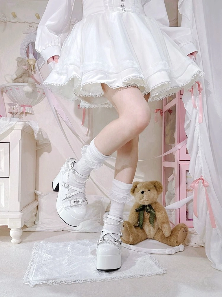 Ryousangata platform heels comfort and wearability thick sole cushioning ankle support architecture