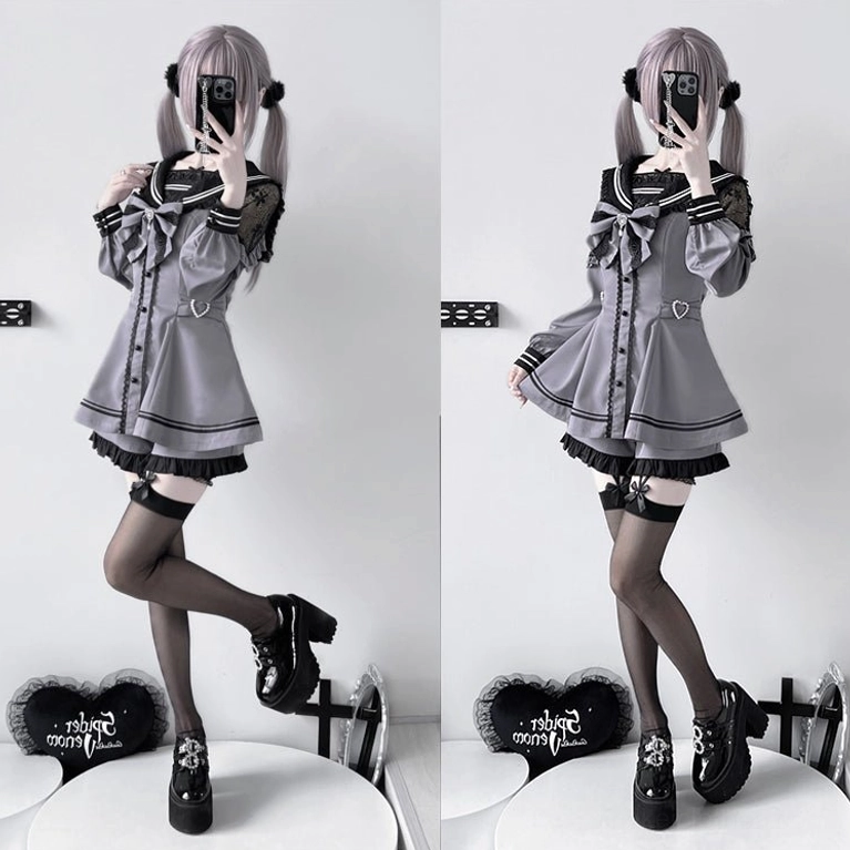 Sailor Jirai Kei dress set community lookbook user-generated content authentic styling inspiration