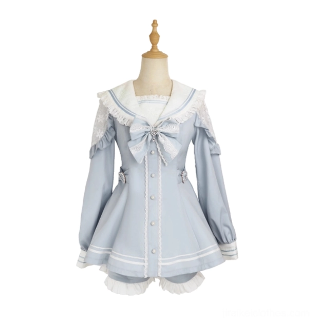 Sailor Jirai Kei dress set sizing chart measurement guide chest waist circumference reference