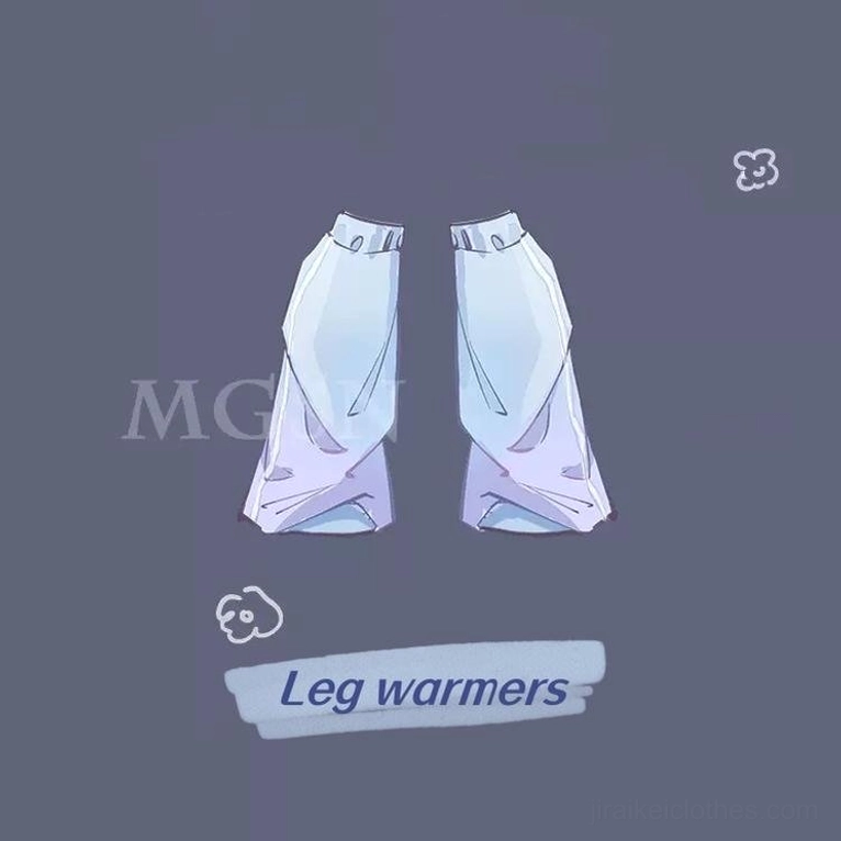 Striped leg warmers only - colorful design complement to Tenshi Kaiwai dragon outfit collection for layering and visual interest enhancement