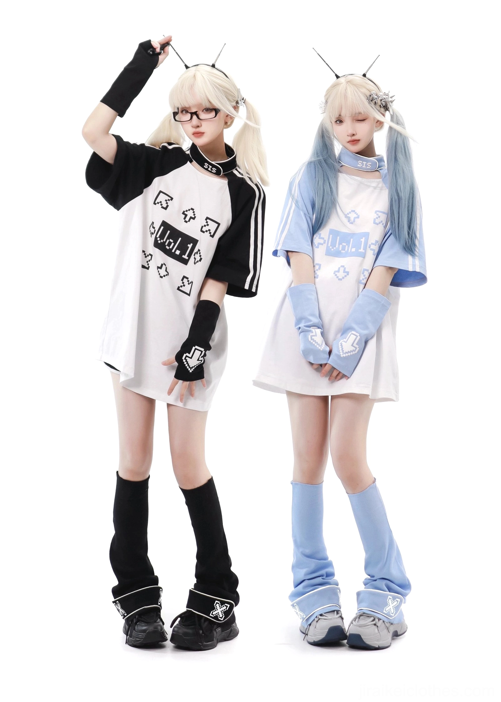 Tenshi Kaiwai full ensemble black version complete set styling all components together showcase