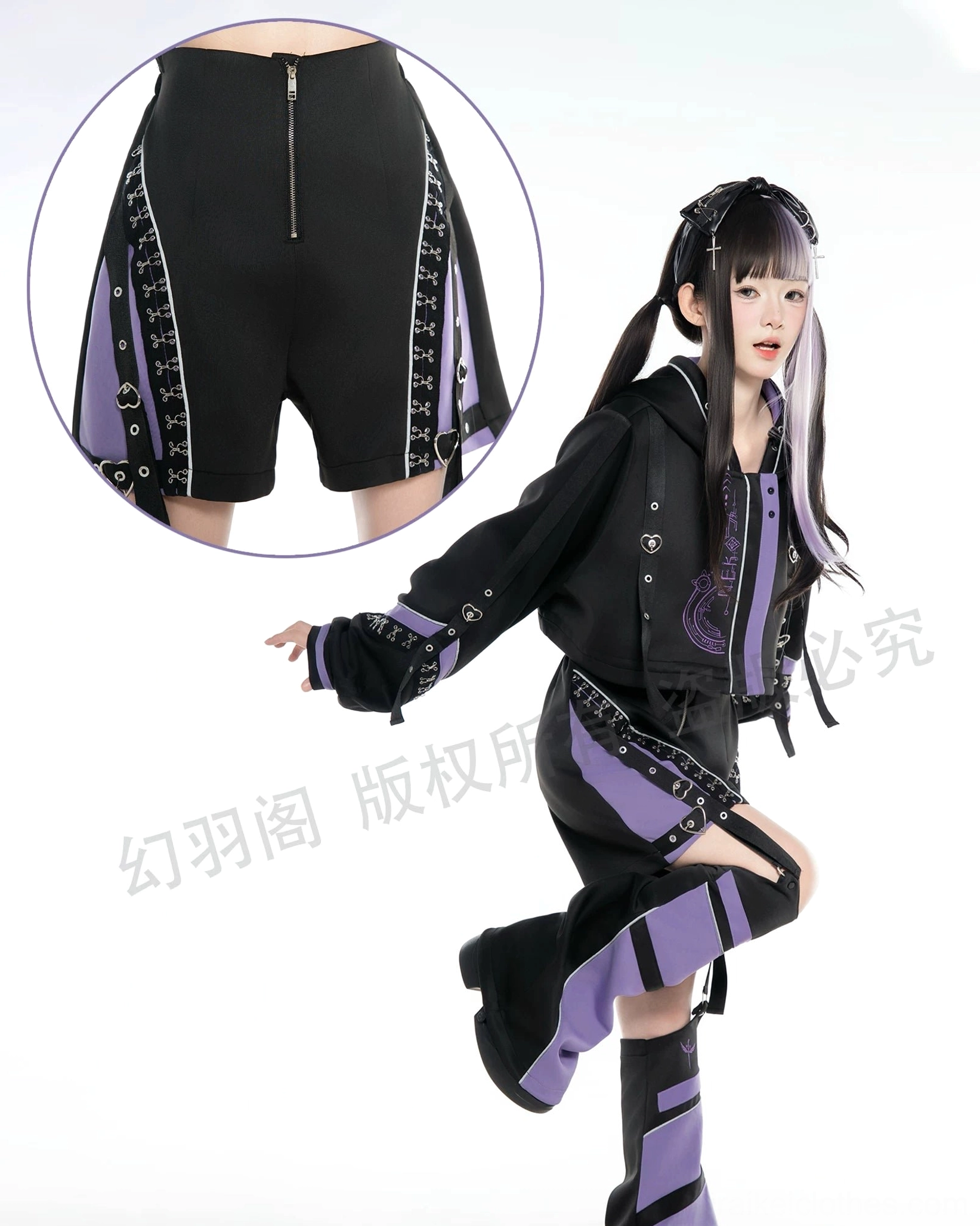 Tenshi Kaiwai oversized techwear jacket fit model measurement reference size guide looser proportions
