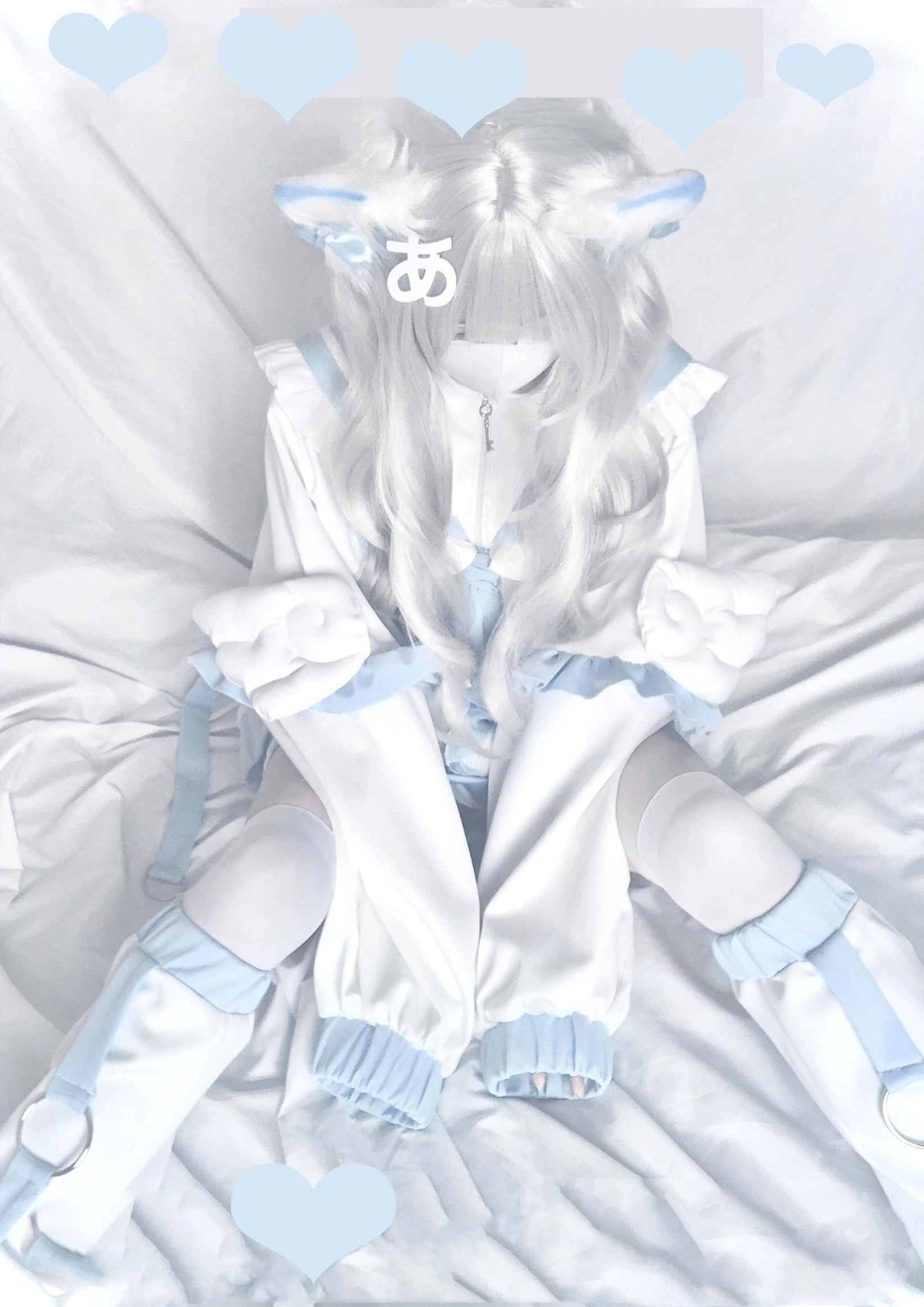 Tenshi Kaiwai oversized sailor jacket detachable angel wings leg warmers product display complete set celestial jirai-kei fashion