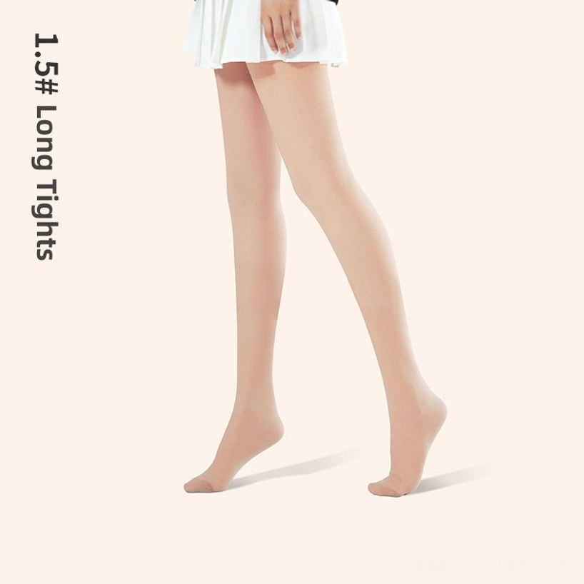 Ultra-thick beige velvet stirrup leggings detail - showing enhanced warmth construction suitable for extreme cold minus 10 to 5 degrees celsius temperatures