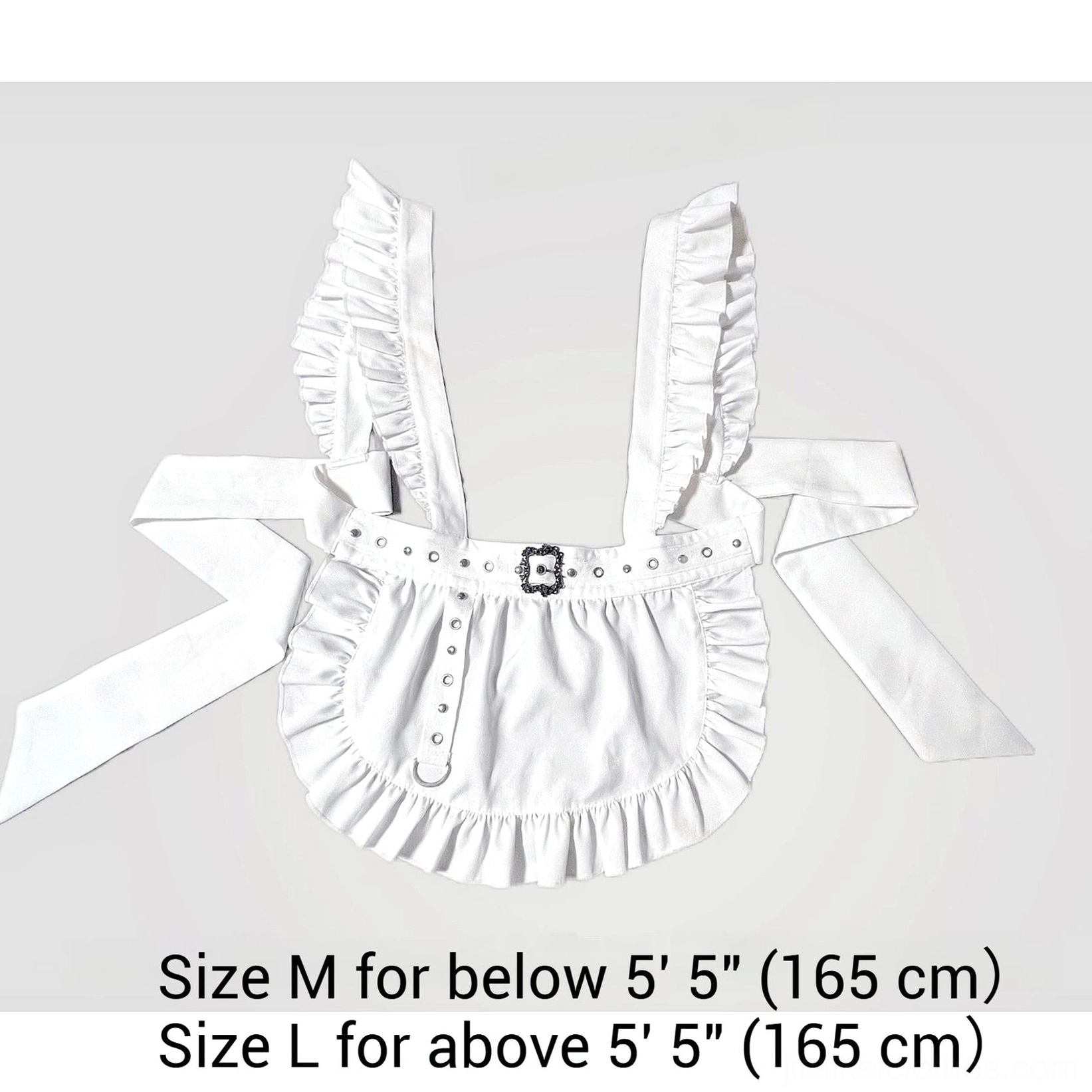 White maid Jirai Kei apron flutter sleeves detachable standalone piece replacement